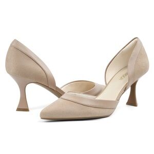 JENN ARDOR Pointed Closed Toe Kitten Heels Comfortable Heels Women’s Size 9.5